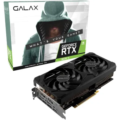 Placa De Vídeo Galax Geforce Rtx 3070 Ti Lhr 1 Click 8Gb Preta