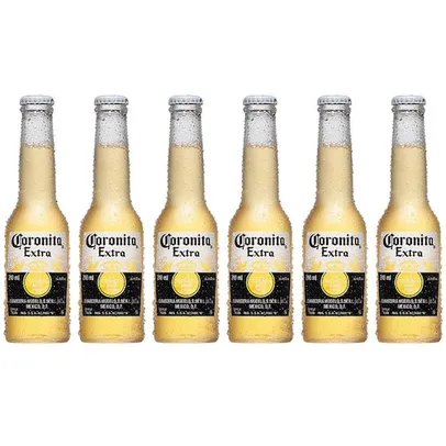 Cerveja Coronita Extra Long Neck 210ml Pack - 6 unidades 