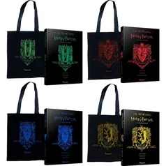 Harry Potter e A Pedra Filosofal Capa Dura + Ecobag - Edição Casas de Hogwarts - Exclusivo | R$50