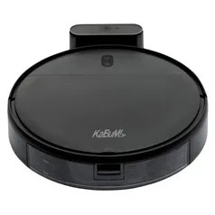 Aspirador de Pó Robô KaBuM! Smart 100, Preto, Recarregamento automático, Aspira e Passa Pano, Controle via Aplicativo - KBSF007