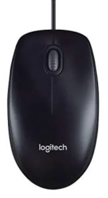 [Prime] Mouse com fio USB Logitech M100 - Cinza