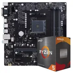 Kit Upgrade AMD Ryzen 5 5600G + Placa Mãe B450