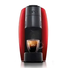 Cafeteira Expresso TRES 3 Corações G1 LOV, Sistema Cápsulas, Vermelha 110V