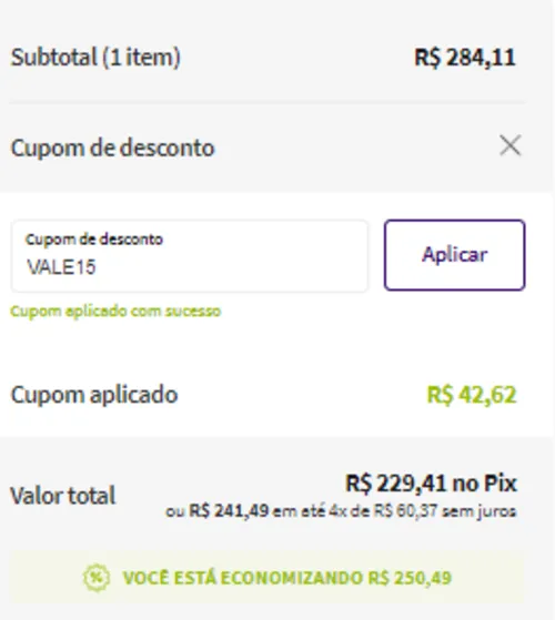 Imagen na descrição da promoção