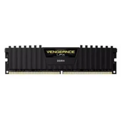 Memória RAM Corsair Vengeance LPX, 8GB, 2400MHz, DDR4, CL14, Preto - CMK8GX4M1A2400C14