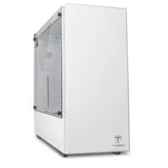 Gabinete Gamer T-Dagger Cube, Mid Tower, Vidro Temperado, White, Sem Fonte, Sem Fan, T-TGC305W