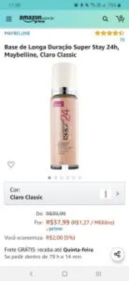 [PRIME] Base Maybelline SUPERSTAY 24h - Claro Classic R$38