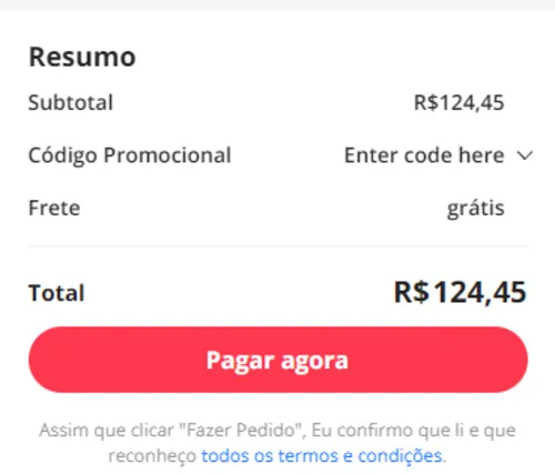 Imagem na descrição da promoção