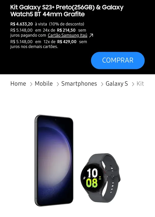 Imagem na descrição da promoção