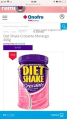 Diet Shake Crocante Morango 400g