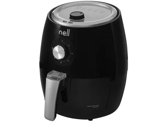 Fritadeira Elétrica sem Óleo/Air Fryer Nell Smart - Preta 2,4L com Timer