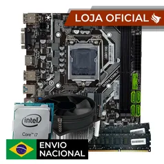 [NO BRASIL] Kit Upgrade Processador Intel Core i7 + Placa mãe 1155 + 16GB de Memória ram