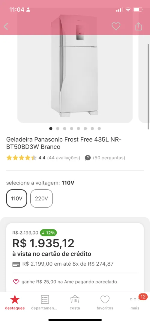 Imagem na descrição da promoção