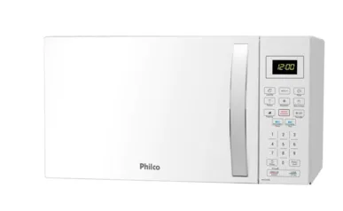 Microondas Philco PMO26B, 26L, 1400W, Branco - 110V | R$ 349