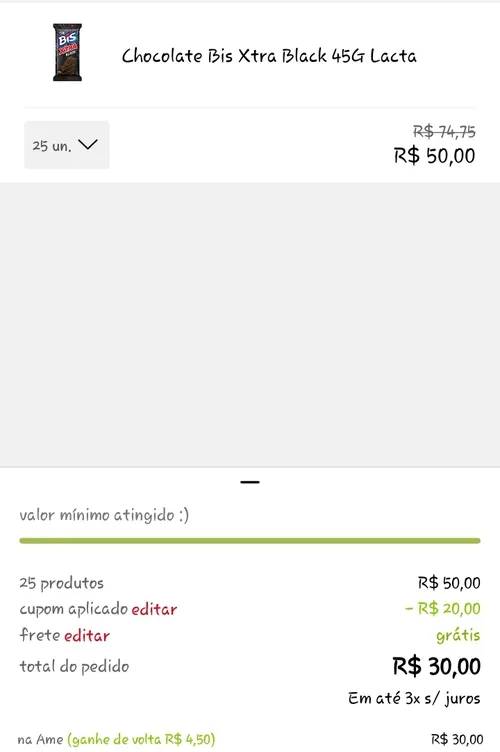 Imagem na descrição da promoção