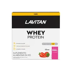 Whey Protein Lavitan Sabor Morango 900g