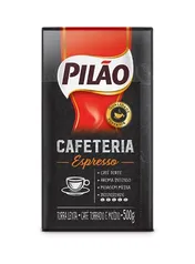 (Recorrência e +por- R$17,10) Café Pilão Torrado e Moído Cafeteria Espresso Vácuo 500g 