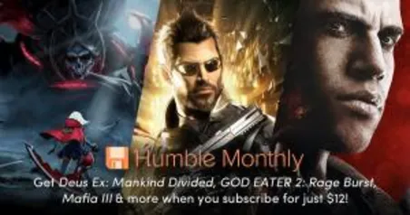 [Humble Bundle] Deus Ex: Mankind Divided, GOD EATER 2, Mafia III - U$D 12.00