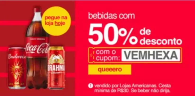 50% na coquinha gelada!