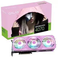 Placa de vídeo Galax Rtx 4070 Ex Gamer Pink - 12gb, G6x, 192bits 