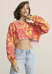 Blusão Cropped Feminino Tie Dye Hering R$18