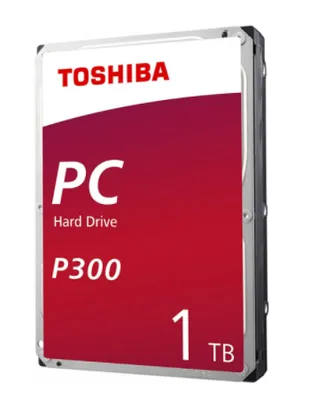 HD Toshiba P300 1TB, 3.5" Sata III, 7200RPM, 64MB, HDWD110UZSVA | R$300