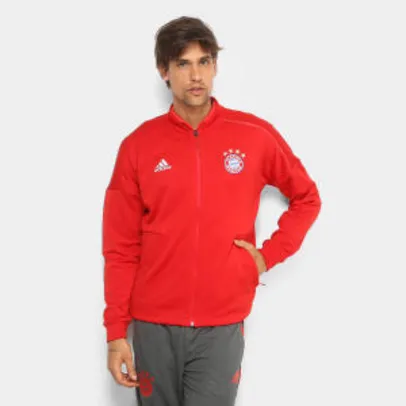 Saindo por R$ 164: Jaqueta Bayern de Munique Adidas ZNE Masculina - Vermelho - R$164 | Pelando