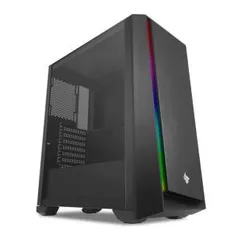 Gabinete Gamer Pichau Dragoon R LED RGB Lateral em Vidro Temp | R$260