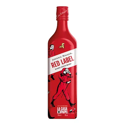 Whisky Escocês Johnnie Walker Red Label La Casa de Papel 750 ml