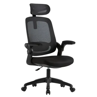 Cadeira Office Elements Astra Preto, Ajuste de Inclinação Automático, Cilindro de Gás Classe 4