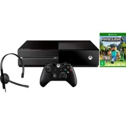 [Shoptime] Xbox One + 1 Jogo por R$1.259,91 no BOLETO!