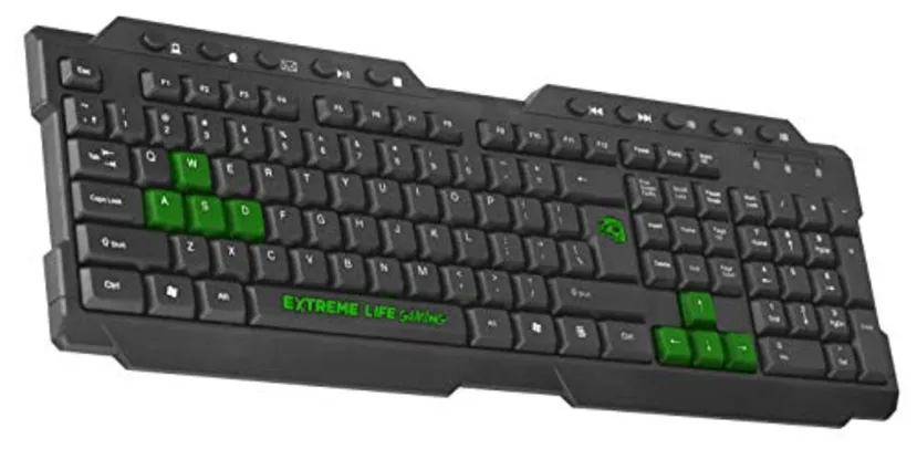 Teclado Gamer Dragon War com Membrana Dupla - TGDW ELG