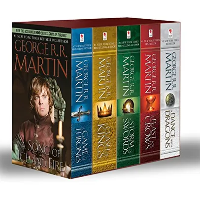 A Game of Thrones: A Game of Thrones, A Clash of Kings, A Storm of Swords, A Feast for Crows, and A Dance with Dragons R$183