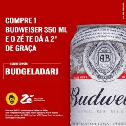 [RJ] 50% OFF em Budweiser no Zé Delivery | Pelando