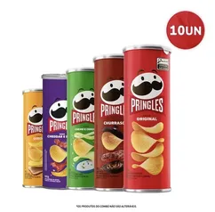 [R$7,64 cada] Combo Pringles® Sabores Sortido 10 Unidades