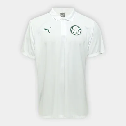 (Somente tam P) Camisa Polo Palmeiras Viagem 20/21 Puma Masculina