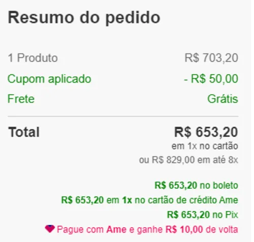 Imagem na descrição da promoção