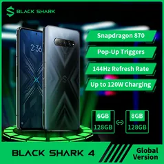 Black Shark 4 6gb ram e 128 armazenamento 