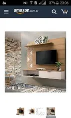 Painel para TV Chennai até 50" Freijó/Off White | R$ 390