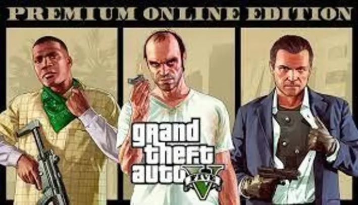 (Primeira Compra) Game Grand Theft Auto V: Premium Online Edition - PC (PayPal)