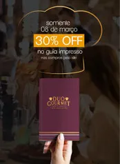 30% OFF no Guia Duo Gourmet - R$41,93