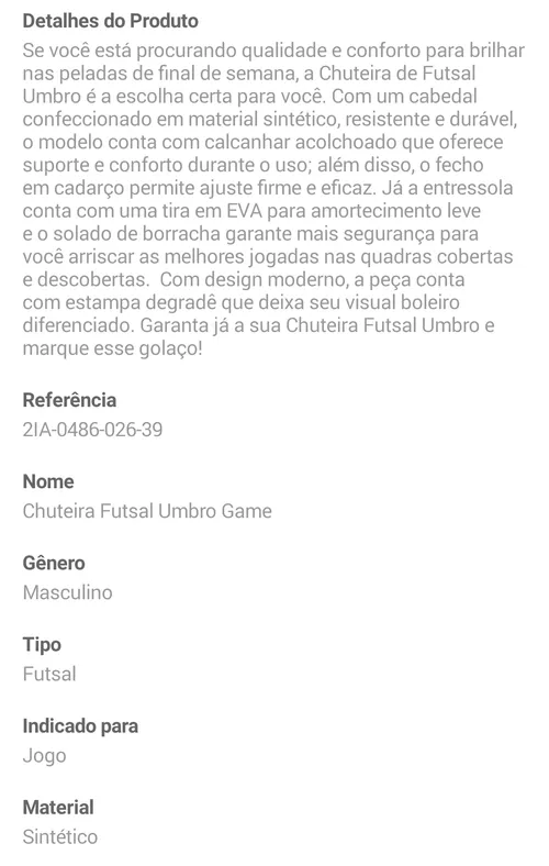 Imagem na descrição da promoção