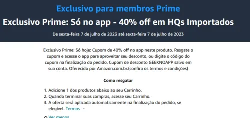 Imagem na descrição da promoção