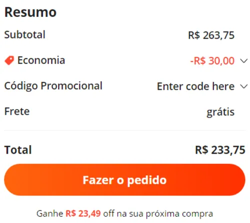 Imagem na descrição da promoção