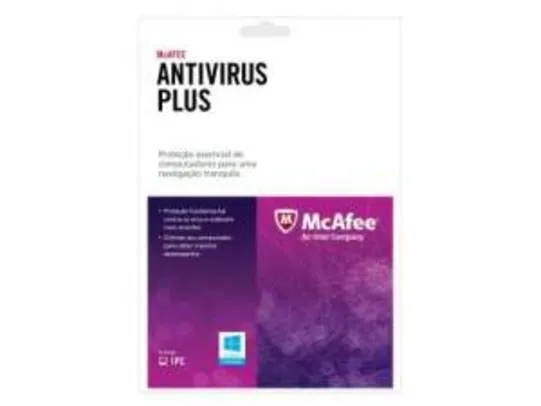 Antivírus Plus Activation Card - McAfee R$13,90