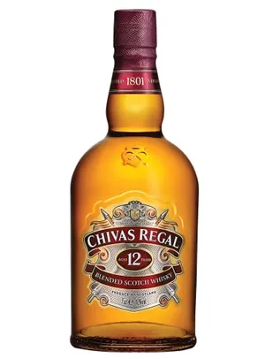 Whisky Chivas Regal 12 anos, 750 ml, Dourado