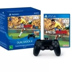 Bundle Controle Dualshock 4 + Pes 2018 - Ps4 por R$259,90