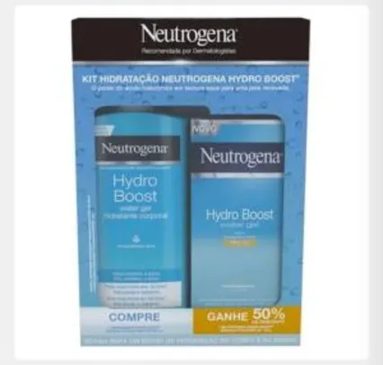 Kit Neutrogena Hydro Boost Water Gel Hidratante Corporal 400ml + Hidratante Facial FPS25 55g