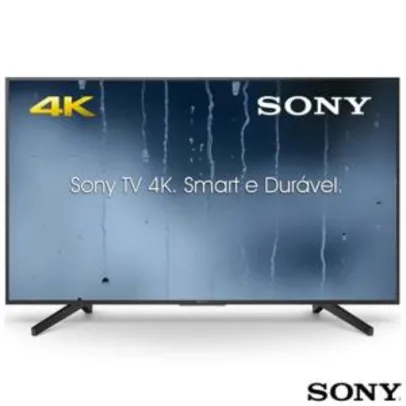 Smart TV 4K Sony LED 55” KD-55X705F 4K X-Reality Pro, Motionflow XR 240 e Wi-Fi - R$ 2838