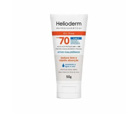 Protetor Solar Facial FPS 70 Helioderm Sem Cor 50g